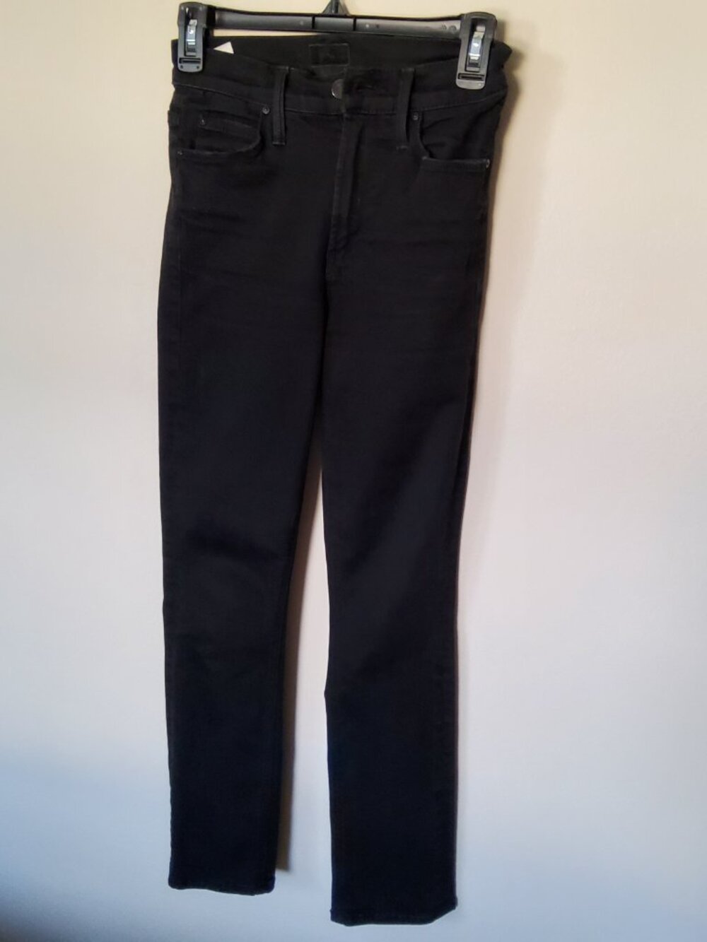 Mother Denim Jeans size 23 Black Mid-Rise Dazzler Ankle
